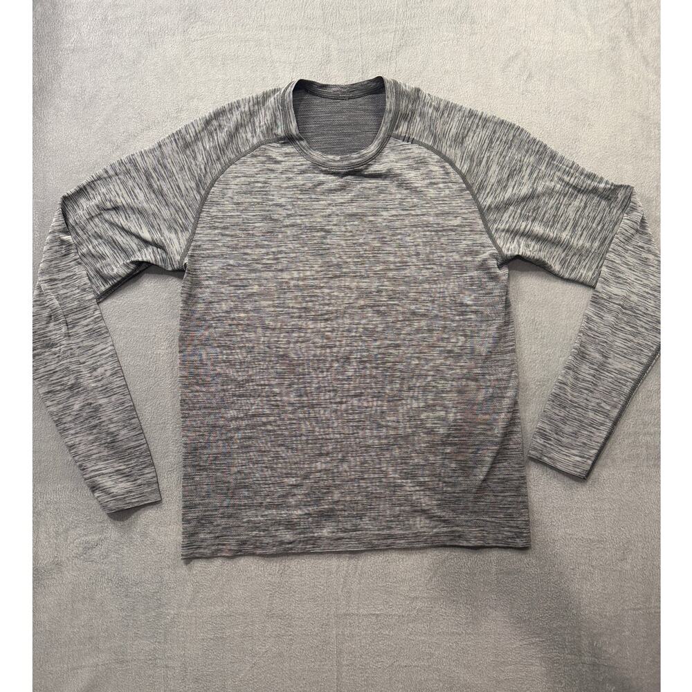Lululemon Men's Metal Vent Tech Performance Shirt‎ Long Sleeve Size Large Gray